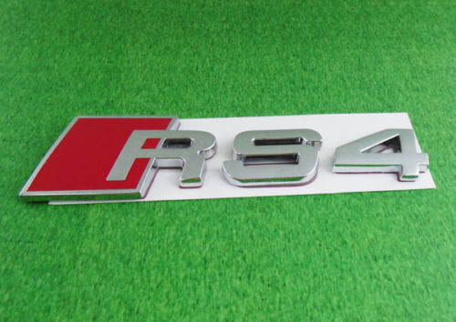RS4 trunk badge 3D METAL CHROME EMBLEM STICKER REAR FITS A4 S4 RS4