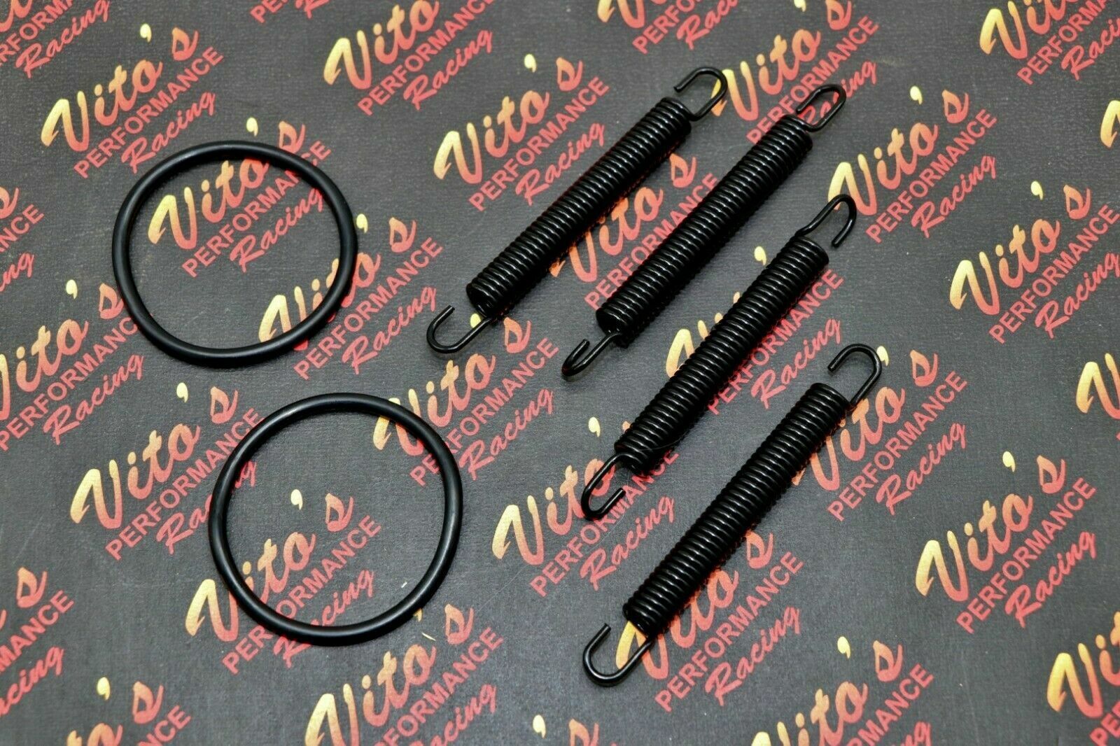 NEW Banshee pipe springs + exhaust o-ring gasket kit exhaust FMF Toomey BLACK