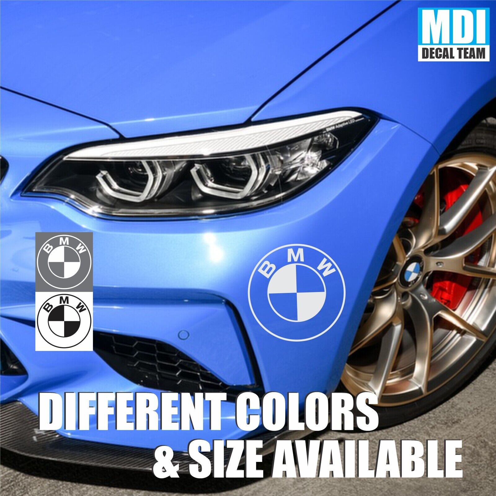 BMW Vinyl Decal Sticker Emblem Logo JDM Germany car m2 m3 m5 7 x5 x3 performance