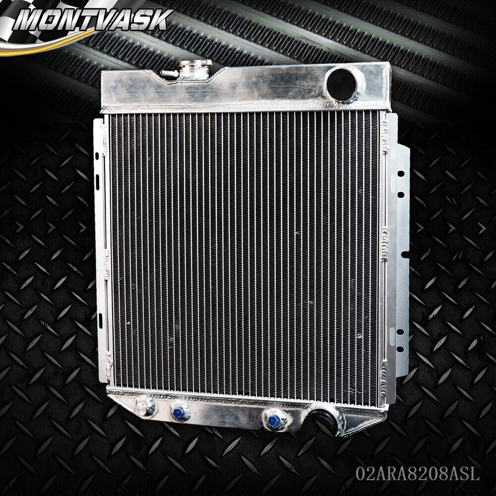 Aluminum Radiator Fit For Ford Mustang/Shelby V8 L6 MT/AT 1964-1966 Silver