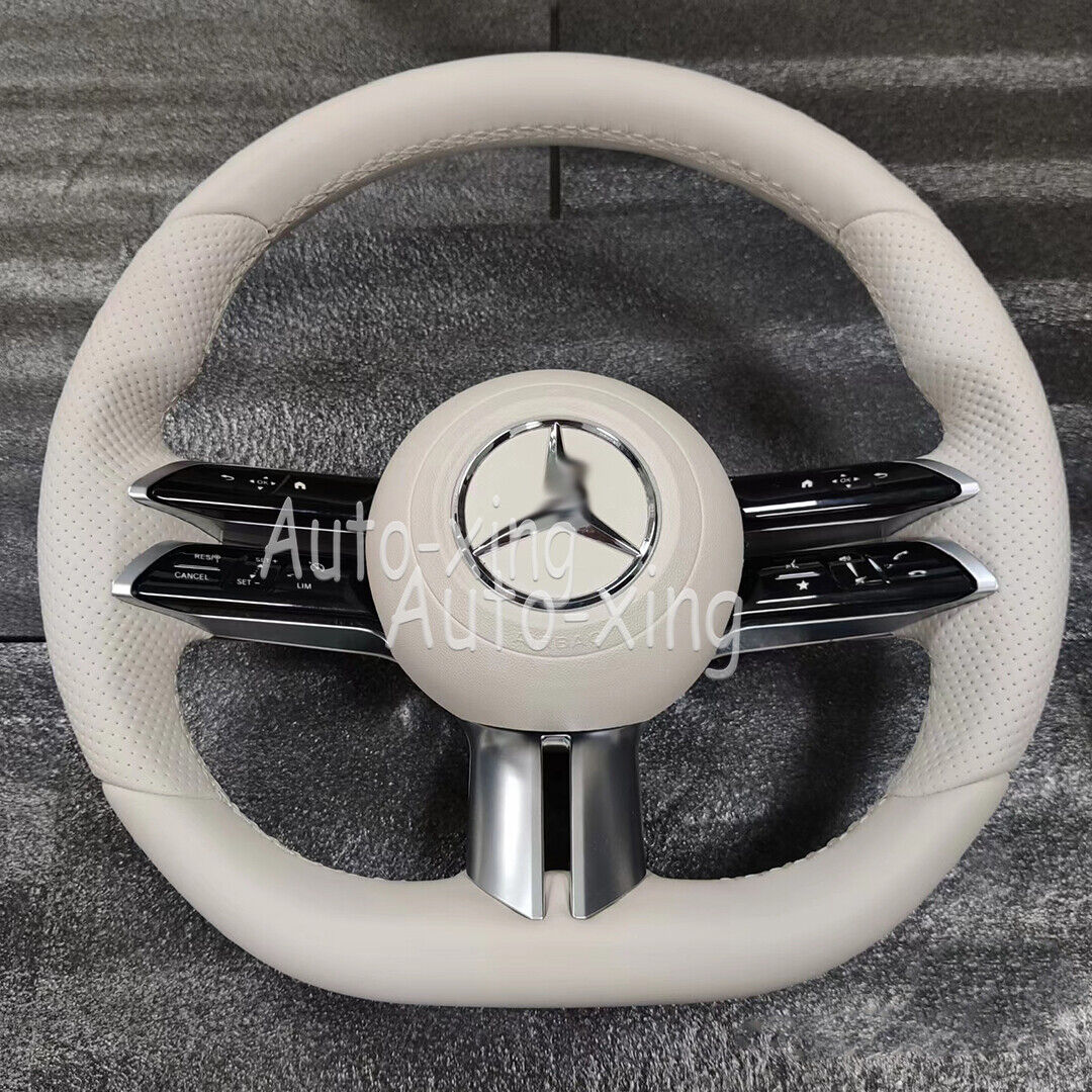 Latest upgrade Leather Steering Wheel For Mercedes-Benz AMG A C E G S class2010+