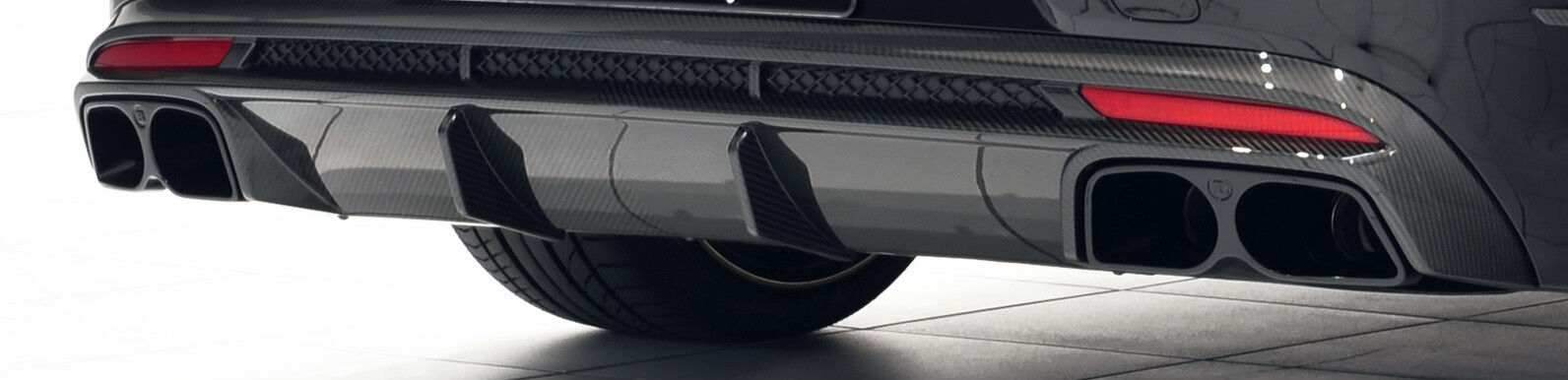 Mercedes Brabus OEM Carbon Fiber Rear Bumper Diffuser S Class Coupe S63 S65 C217