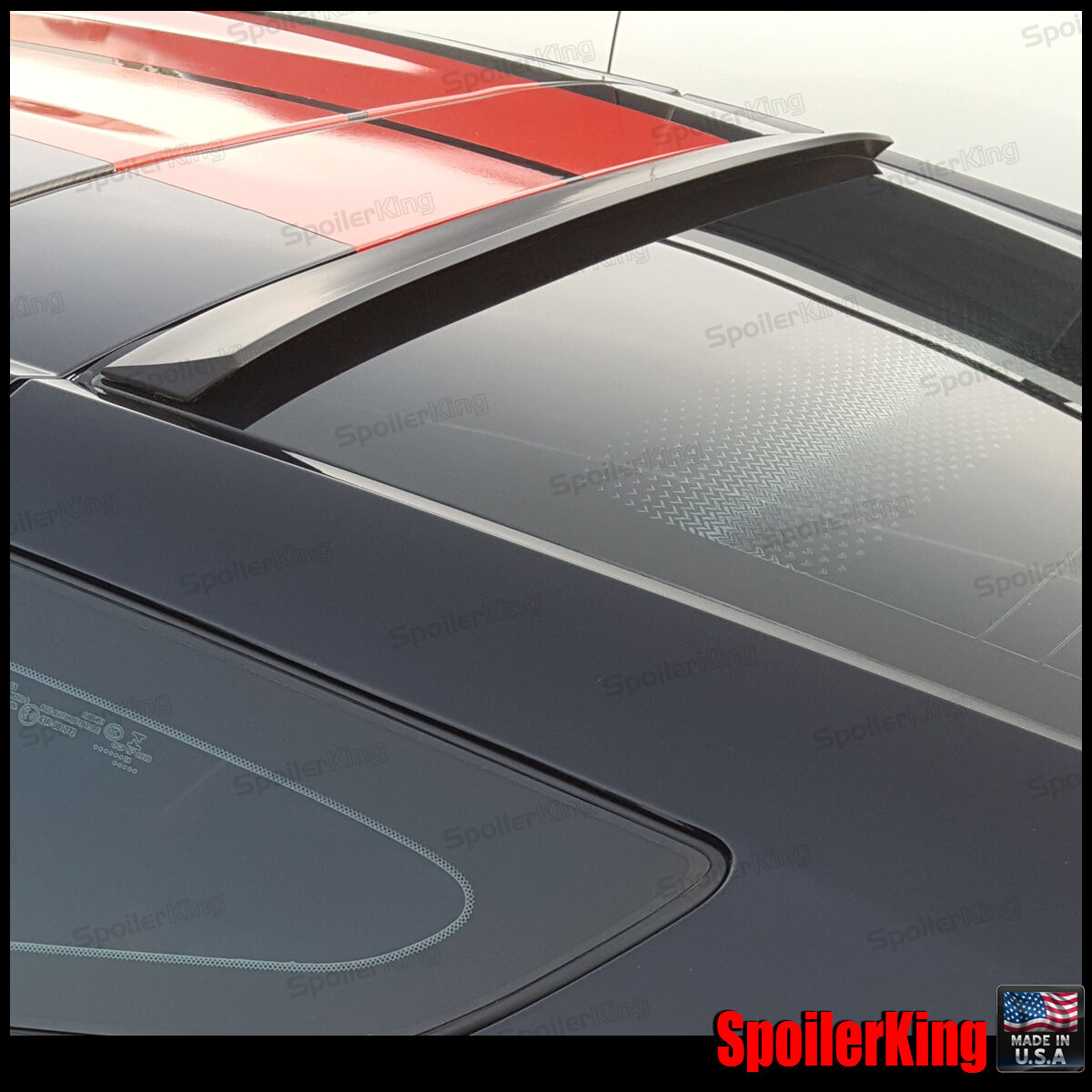 StanceNride Rear Roof Spoiler Window Wing (Fits: Chevy Corvette 2014-present c7)