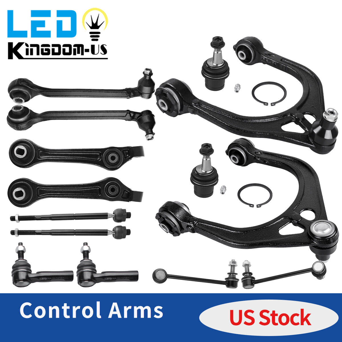 14 RWD Front Suspension Control Arm Kit for 2005-2010 Chrysler 300 Dodge Charger