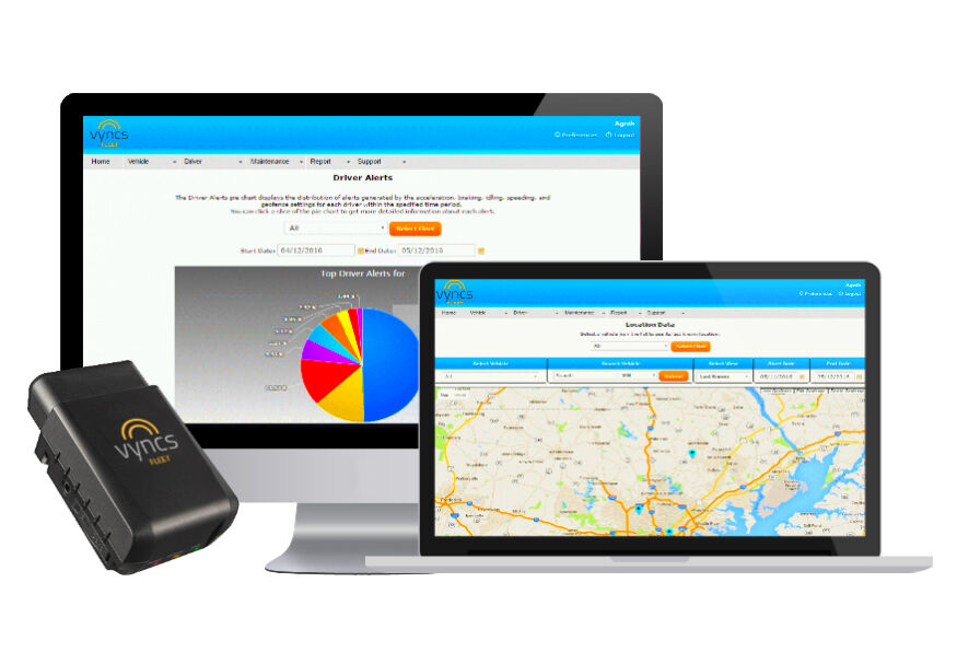 VYNCS FLEET: No Monthly Fees OBD 3G Car Tracker Car GPS Vehicle Diagnostics Trip