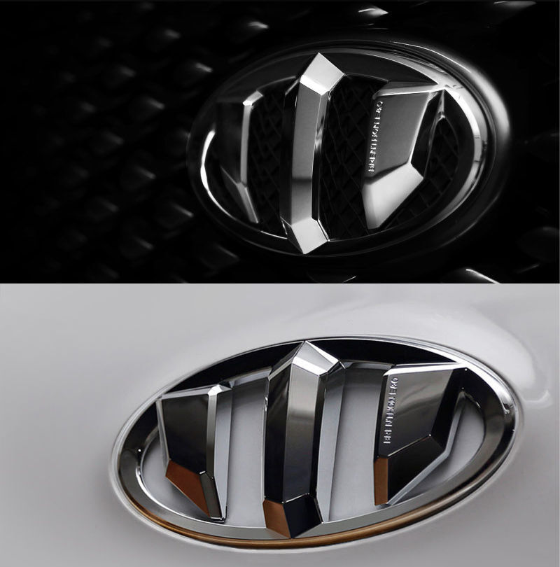 Brenthon Front Rear Steering Wheel Cap Emblem For Hyundai Ioniq