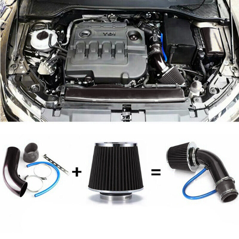 US Car Cold Air Intake Filter Induction Pipe Power Flow Hose System Durable Kit