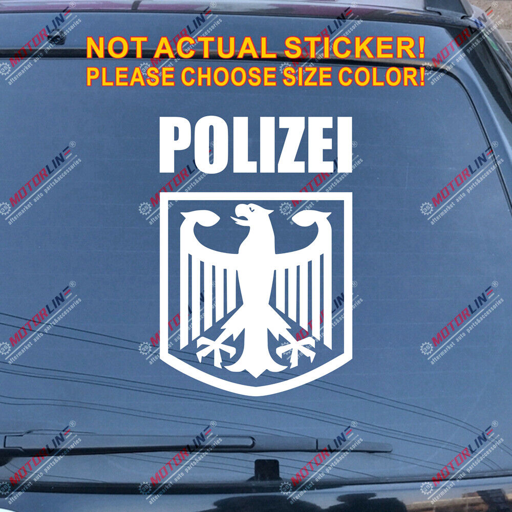 POLIZEI Deutschland German Police Eagle Reichsadler Germany Decal Sticker