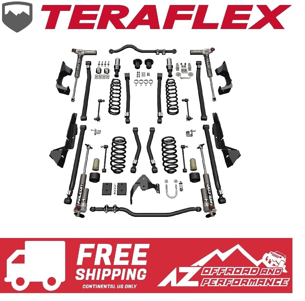 TeraFlex 4” Alpine CT4 Lift w/ Falcon 3.3 Shocks For 07-18 Jeep Wrangler JKU 4DR