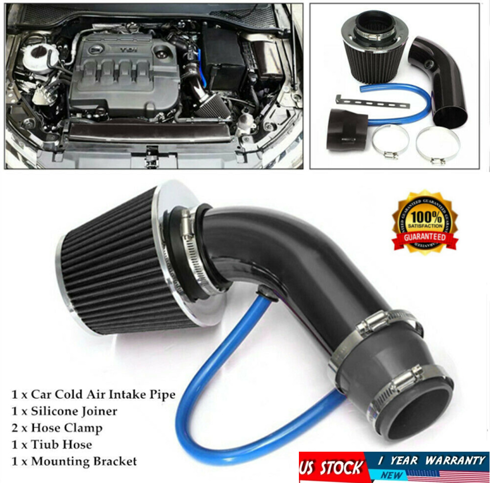 3'' Universal Car Cold Air Intake Filter Alumimum Induction Kit Pipe Hose System