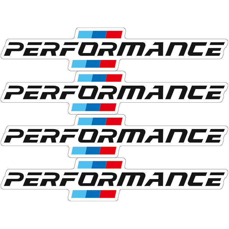 4PCS for BMW Car Decals M Performance Door Handle Sticker Car Body Decal Sport