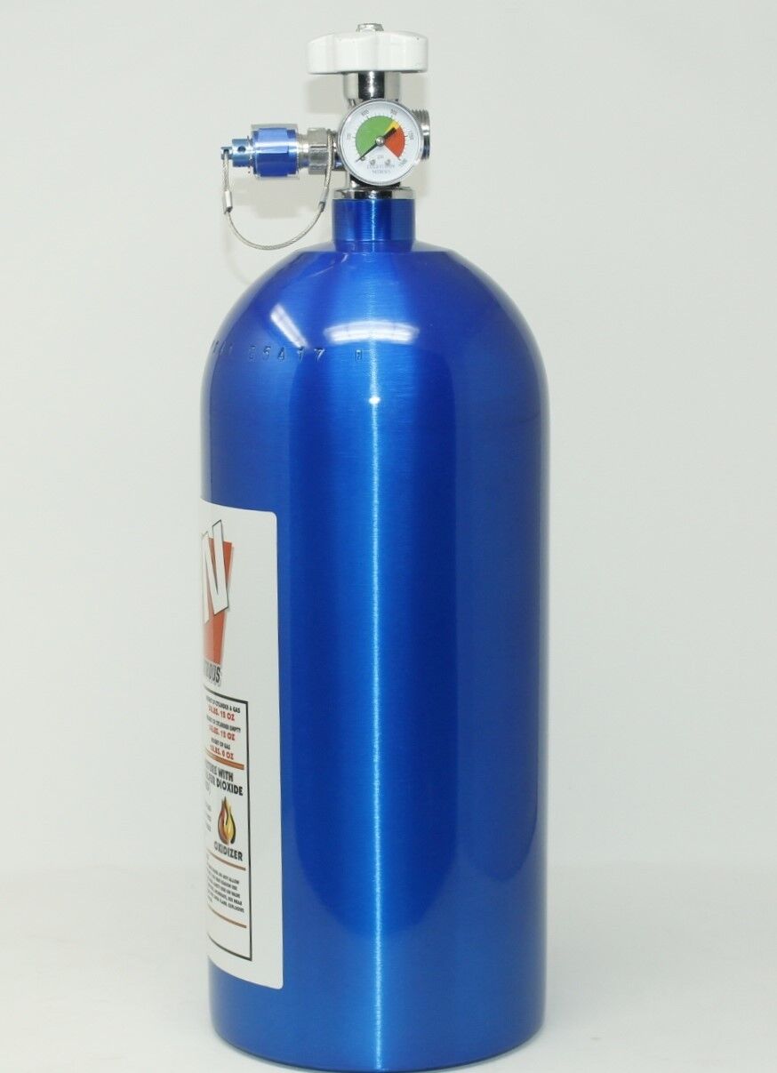 10LB 10 LB Nitrous Bottle W/high flow valve & gauge NEW