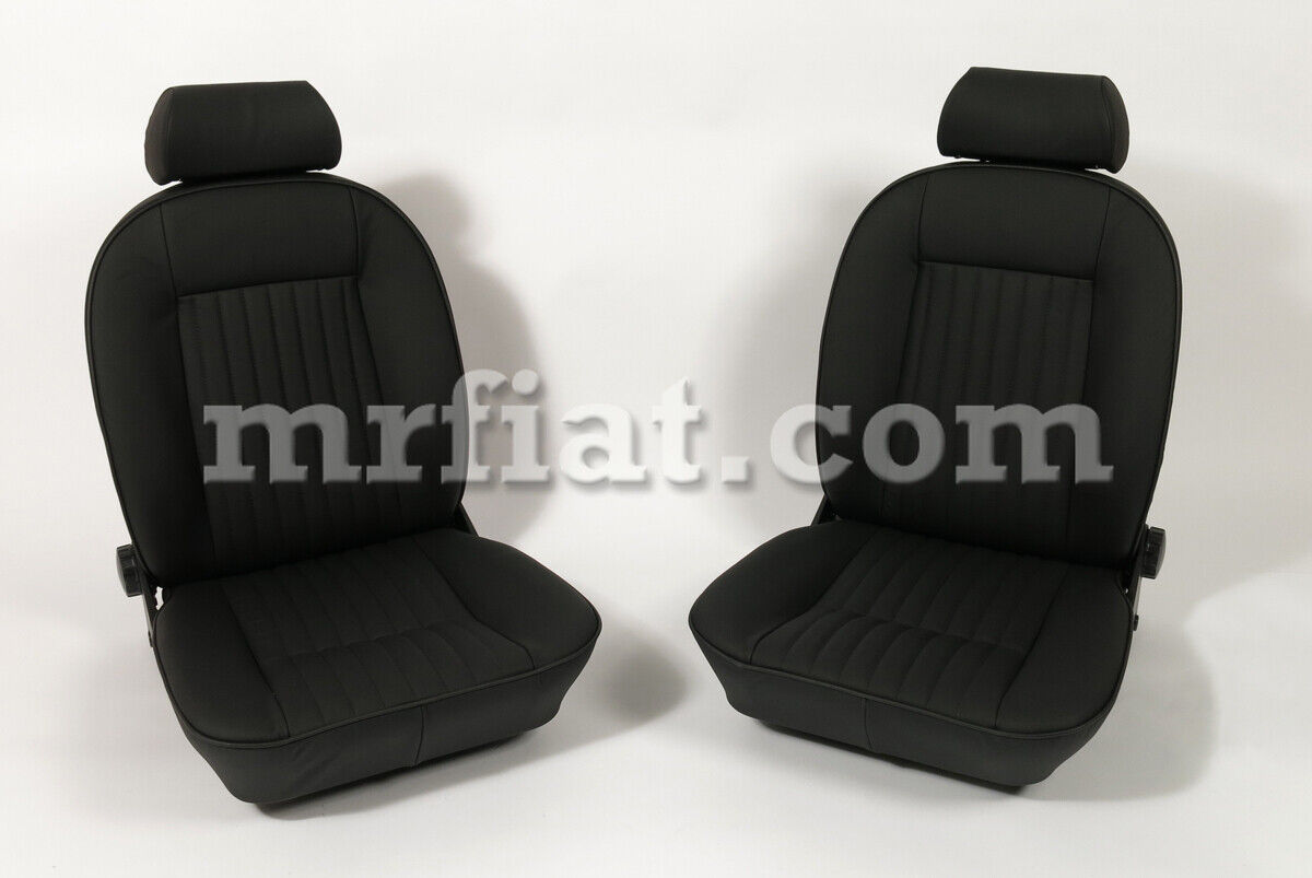 Alfa Romeo Spider Black Leather Seat Set 66-78 New