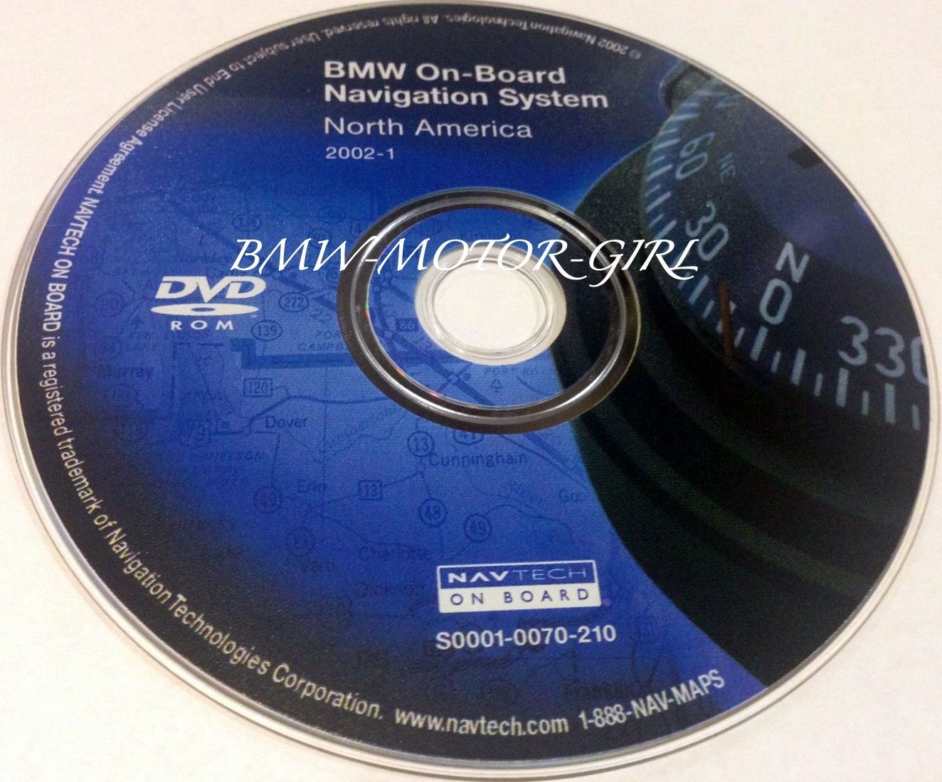 Fits: 2003 2004 2005 BMW X3 X5 Z4 Z8 Navigation DVD # 210 Map Edition © 2002.1