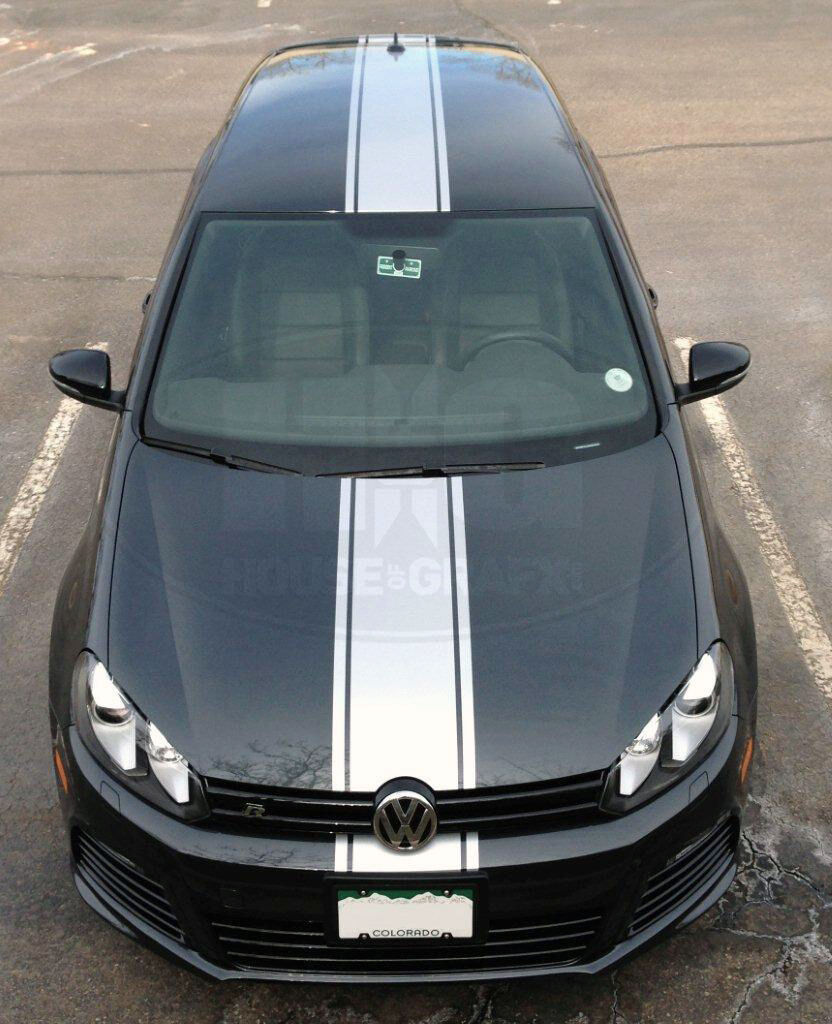 McChip Style Rally Stripes & Rocker Stripe fits Volkswagen Golf GTi Jetta Beetle