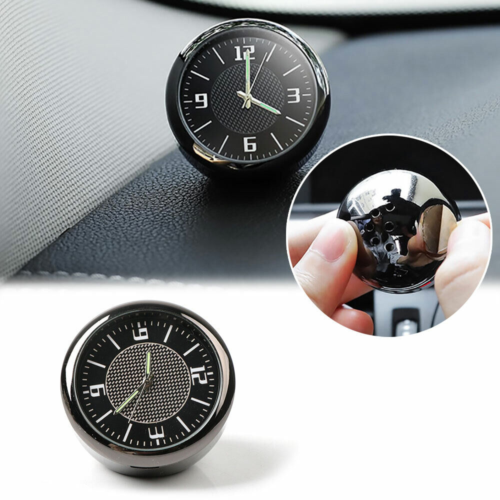Auto Interior Air Vent Clock Luminous pointer Decor Car Interior Dashboard Clock