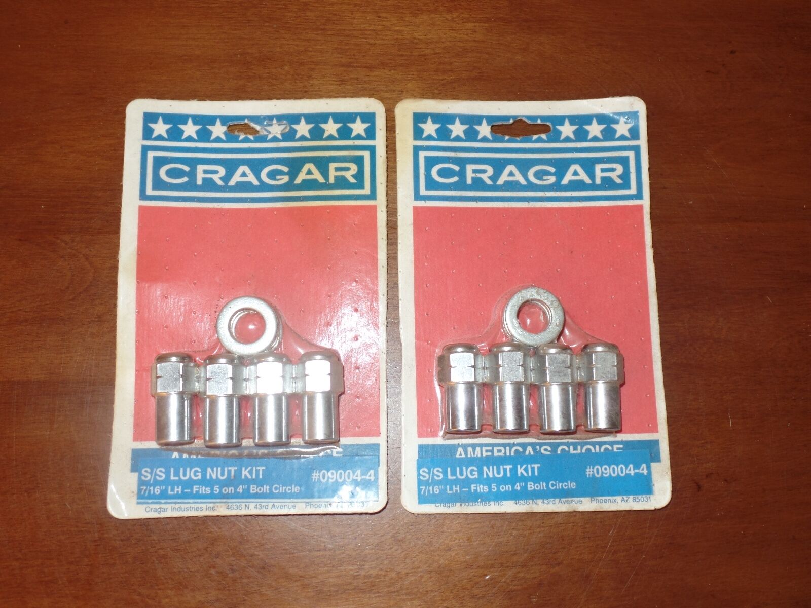 NEW OLD STOCK  Cragar Wheel  SS OR S/S Lug Nuts  (2 KITS AS SHOWN)