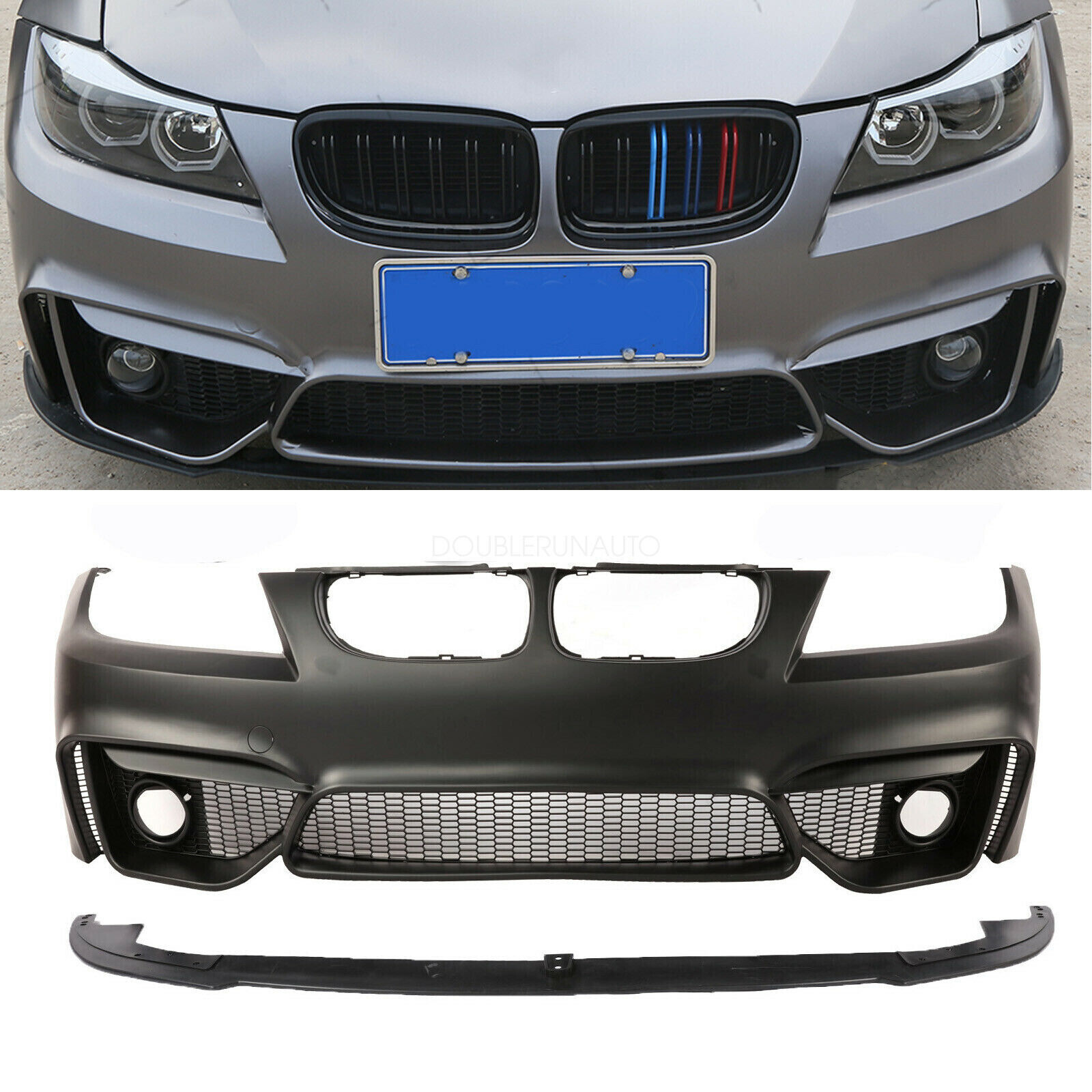 F80 M4 Style Look Front Bumper  For  BMW 3 Series E90 4DR 2008-2011