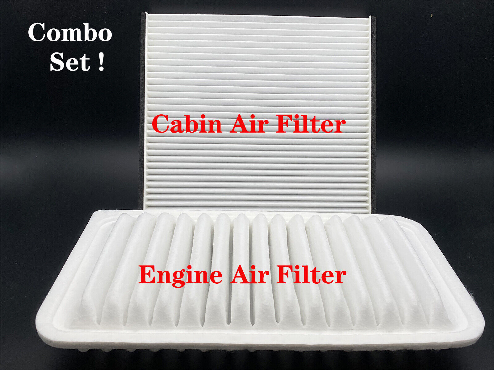 CABIN AIR AND AIR FILTER COMBO FOR TOYOTA COROLLA 1.8L ENGINE 2003 - 2008