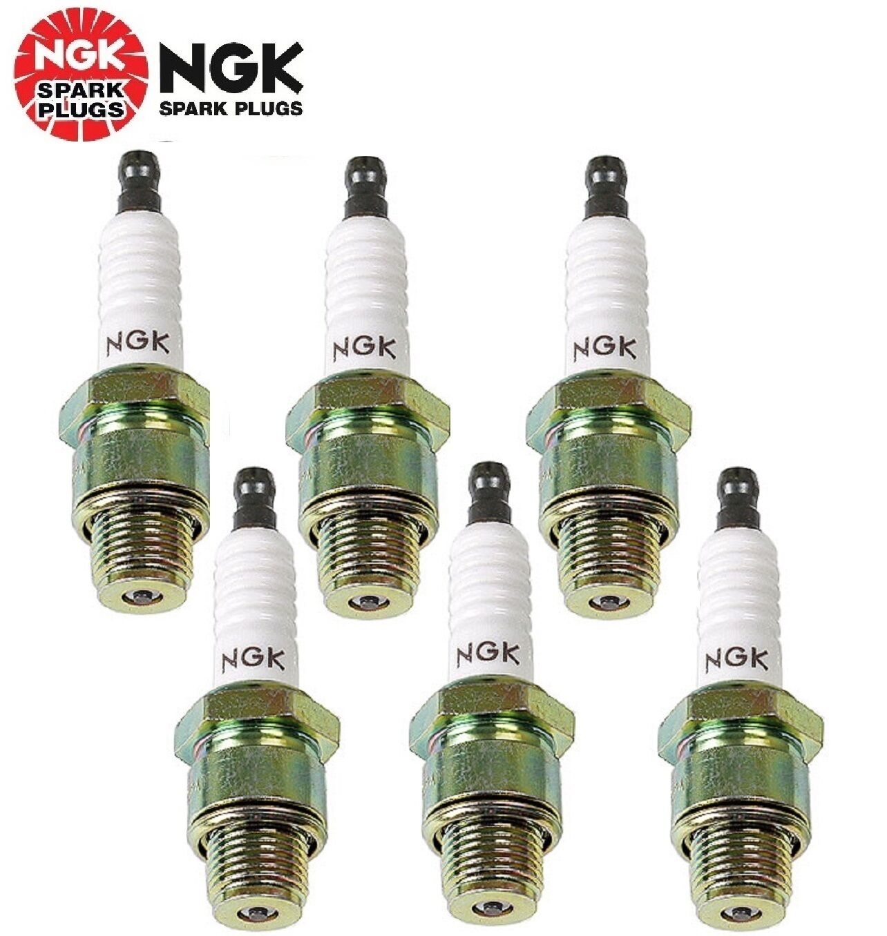 For Set of 6 Spark Plugs NGK Standard Non-Resistor OEM BU8H/6431