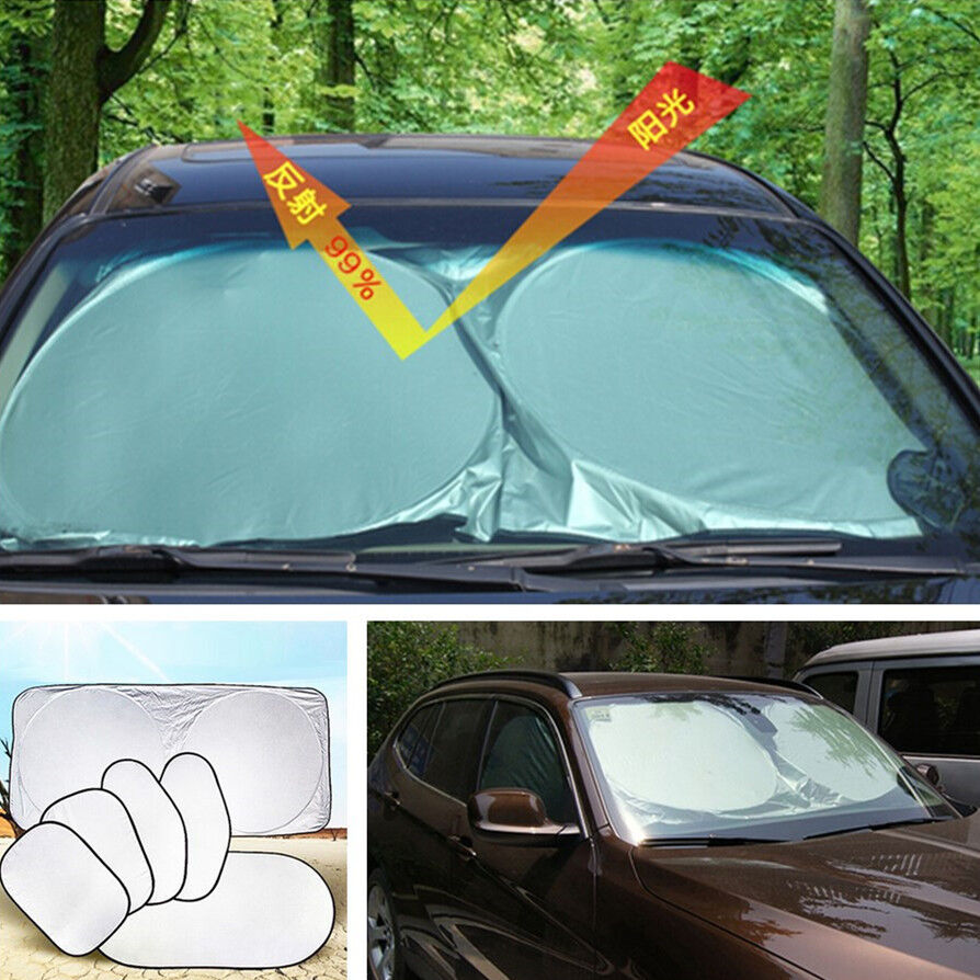 Car Auto 6 Pcs Reflective Window Sun Shade Sunshade Shield Cover Block Cover
