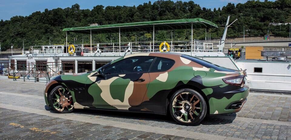 Green Army Camo Camouflage Vinyl Film Wrap Sticker Bubble Free Air Release