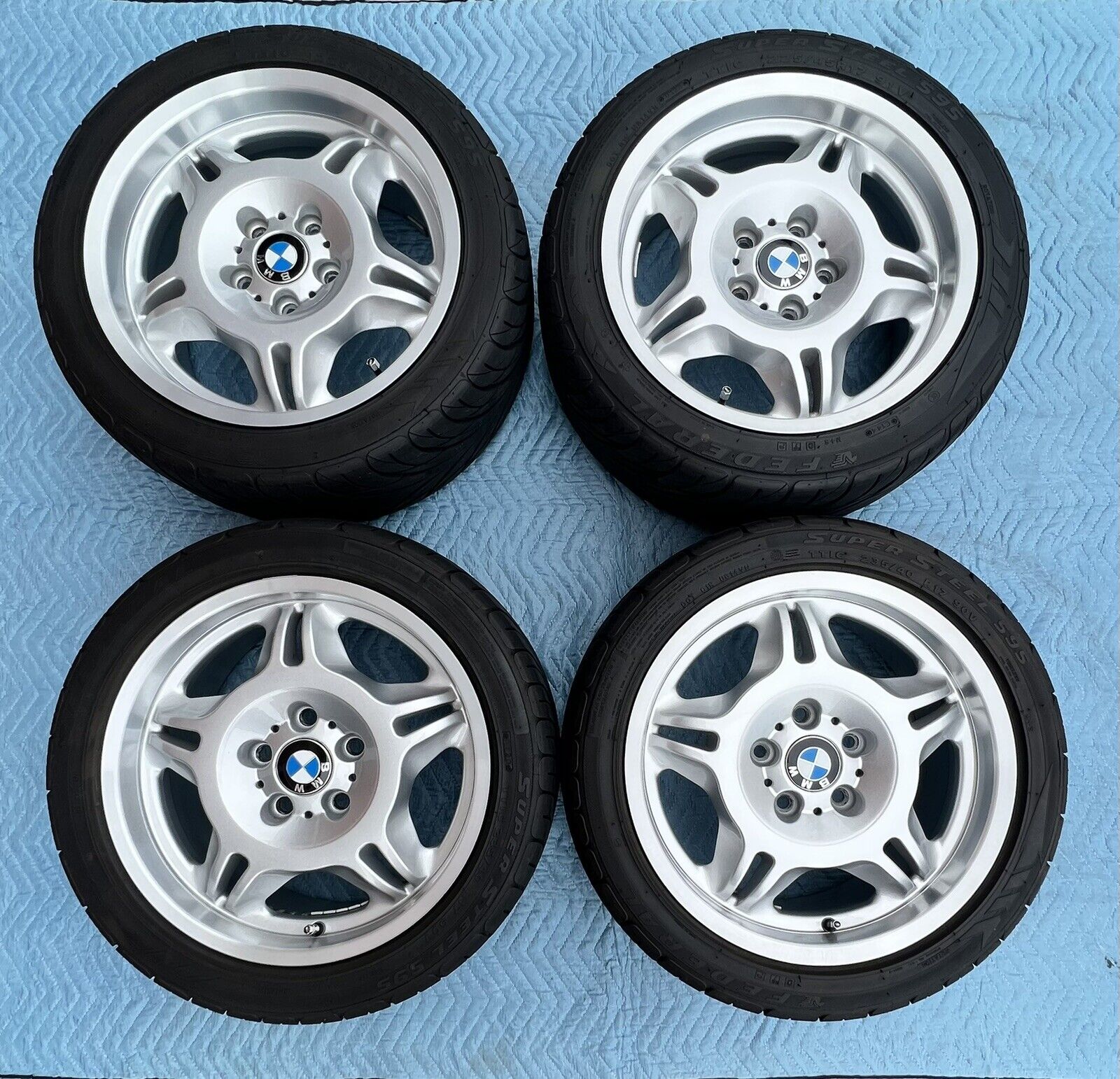 BMW e36 17”  style 24 wheels and tires Mille Miglia M3 318i 325i 328i 5x120