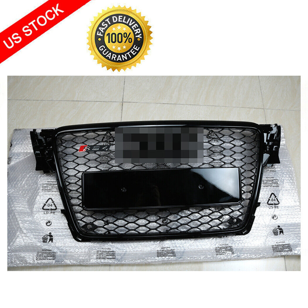 For 2009-2012 Audi A4/S4 B8 8T Honeycomb Sport Mesh RS4 Style Hex Grille Grill 