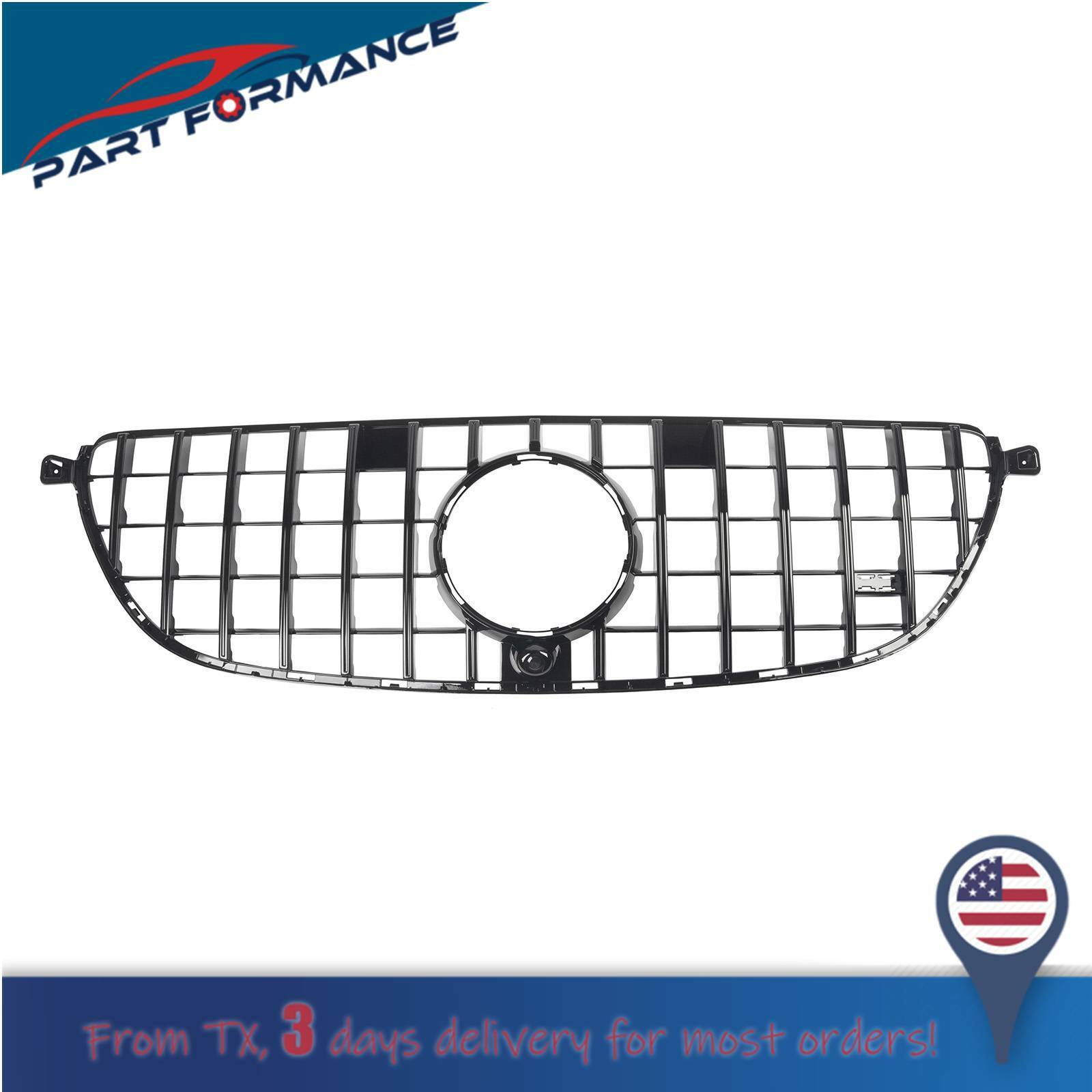 GT/Panamericana Grille Fit Mercedes Benz W166 GLE63 AMG 2016-2019 ALL Black 
