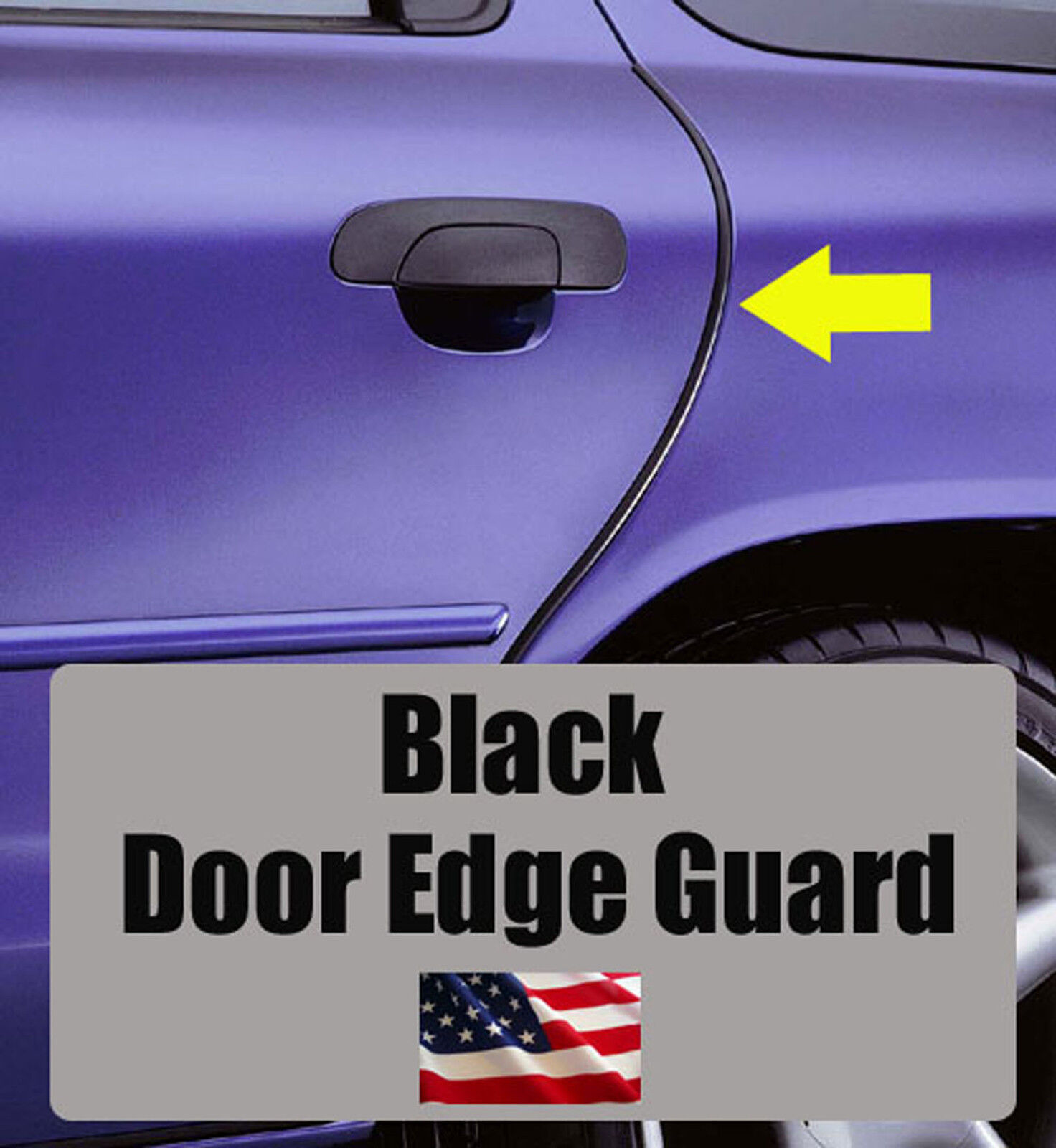 4pcs BLACK Door Edge Guard Trim Molding Protector K4BG
