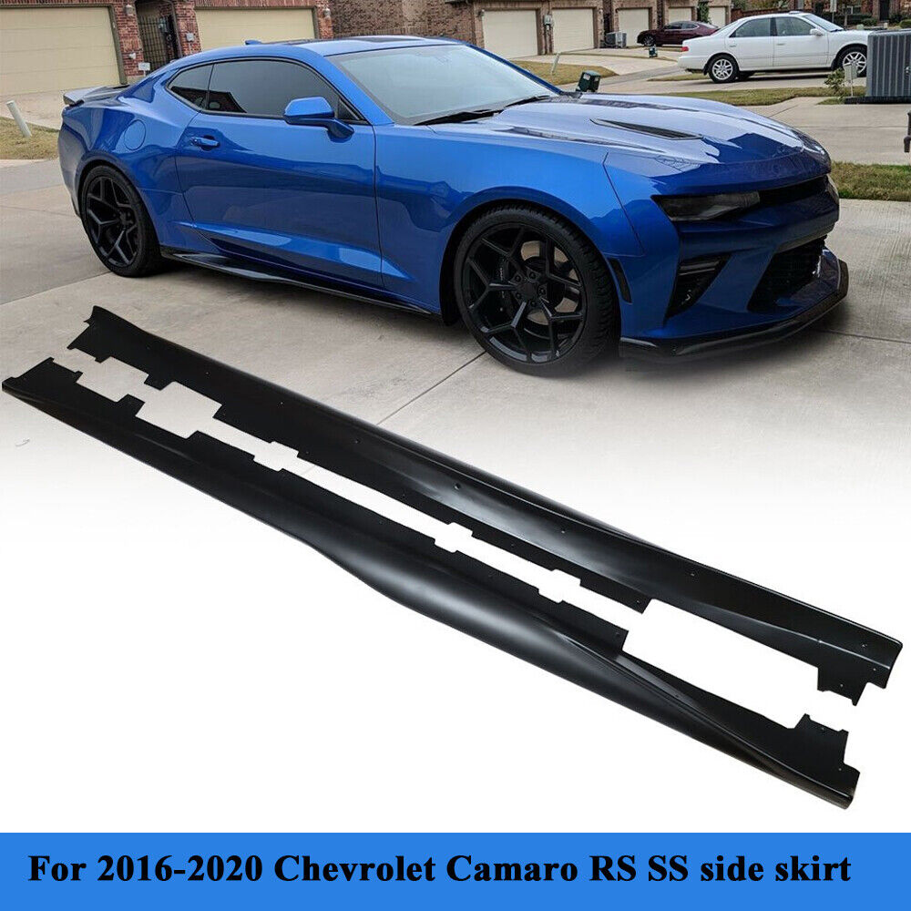 For 2016-Up Chevrolet Camaro Side Skirt Splitter Spoiler Lip Wing ZL1 Style