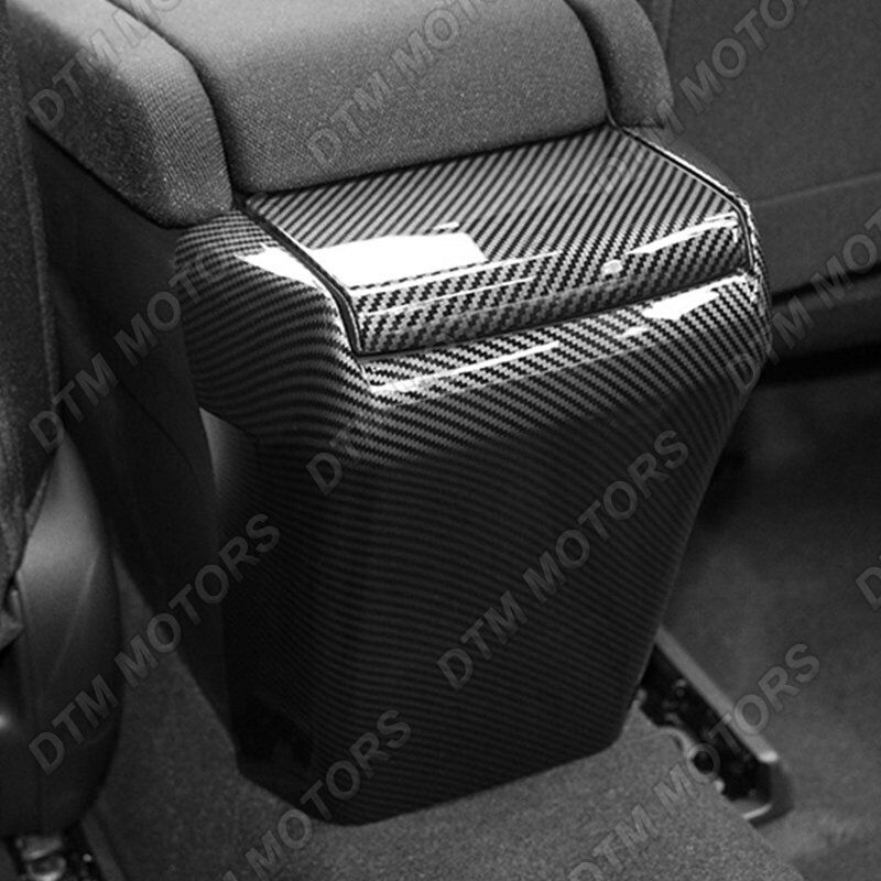 For 2016-2021 Honda Civic 10Th Carbon Style Center-Armrest Box Anti Kick Cover