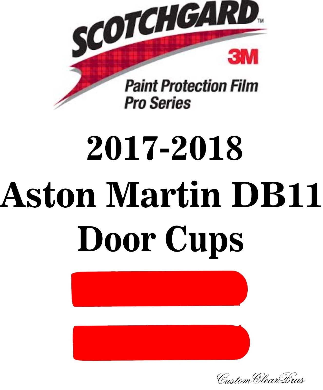 3M Scotchgard Paint Protection Film Pro Series Clear 2017 2018 Aston Martin DB11