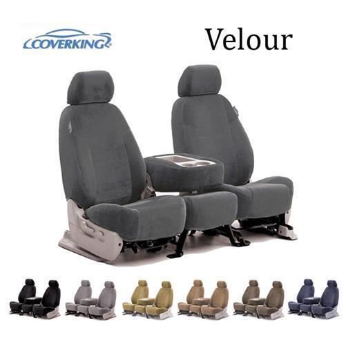 Coverking Custom Seat Covers Velour Front Row - 7 Color Options