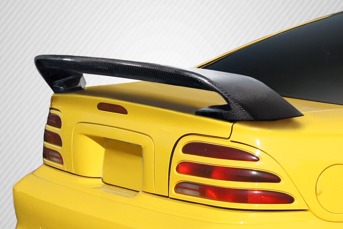 FOR 94-98 Ford Mustang Carbon Fiber GT350 Look Rear Wing Spoiler 115418