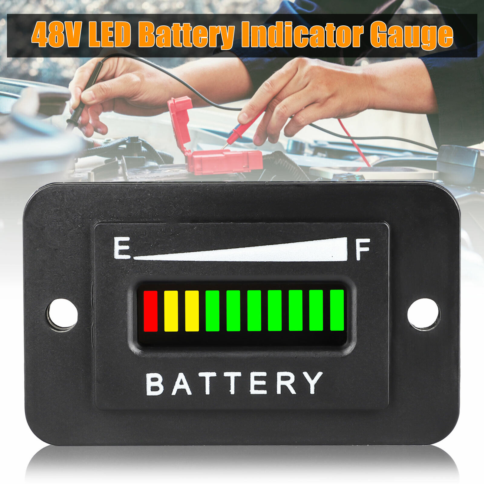48V Volt Battery Indicator Meter Gauge for Ezgo Club Car Yamaha Golf Cart Motor