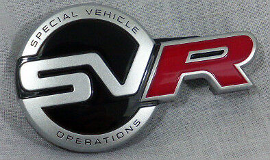 Range Rover Sport OEM L494 Special Vehicle Operations SVR Front Bumper Badge NEW
