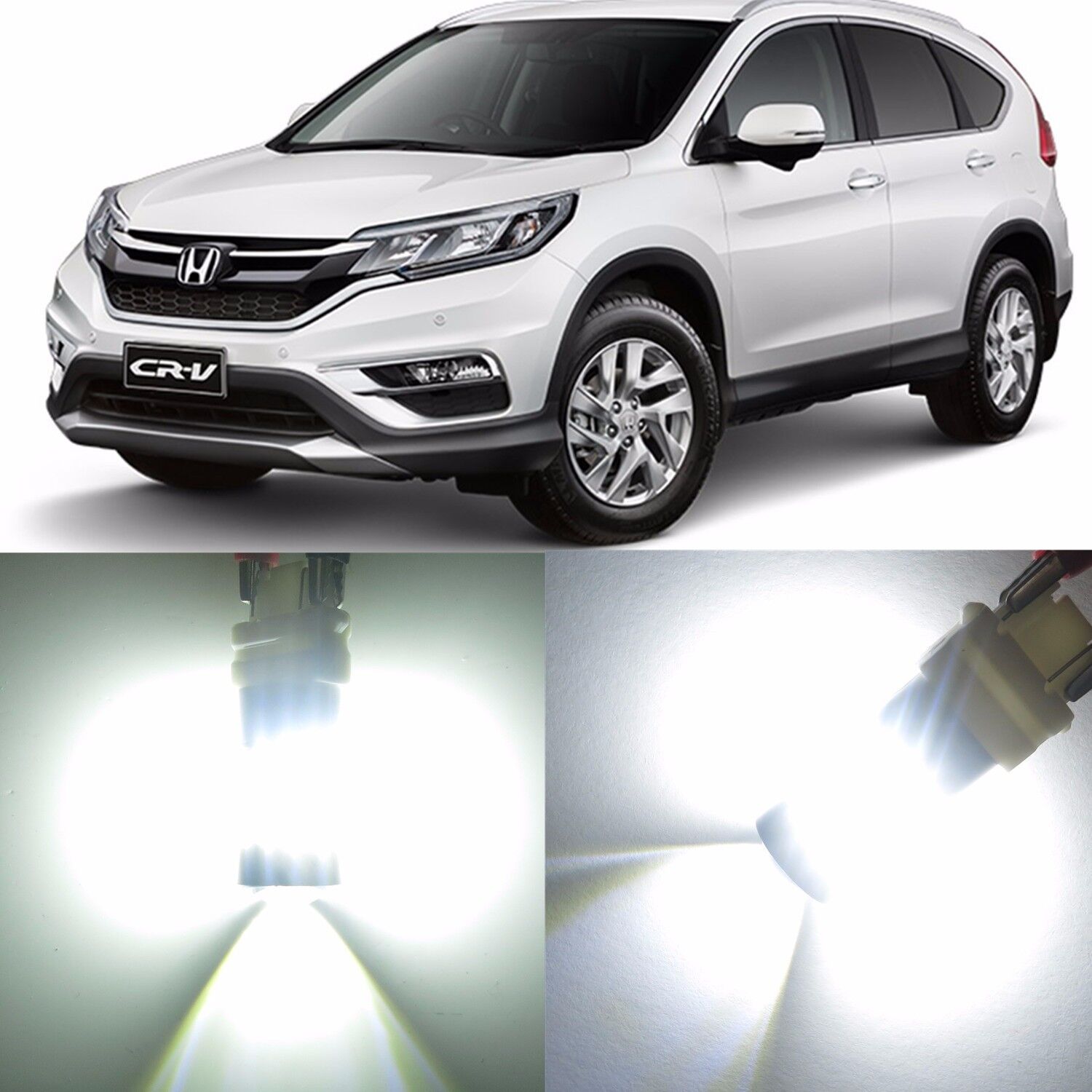Alla Lighting Rear Turn Signal Light 7440NA White LED Bulbs for Honda CR-V CRZ