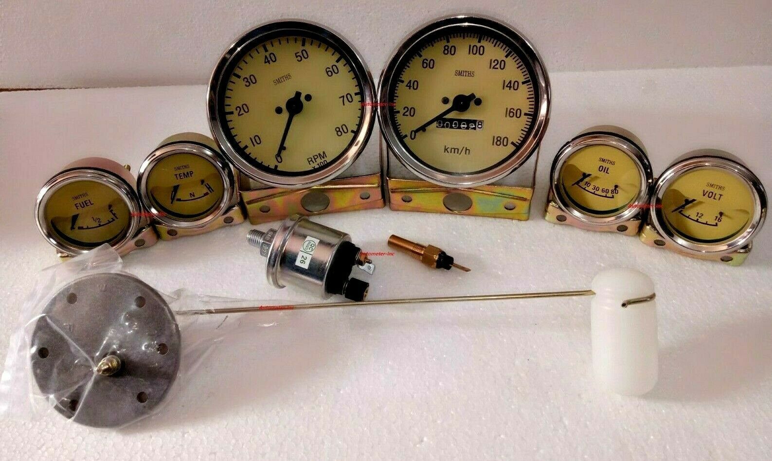 Gauges Kit- 85 mm Speedometer+ Elec Temp + Oil +Fuel+ Volt WFBB