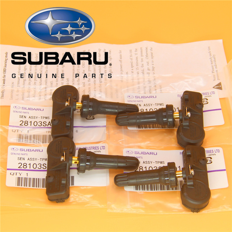 New 4PCS TPMS Tire Air Pressure Sensors 28103SA001 28103AJ00A for Subaru WRX