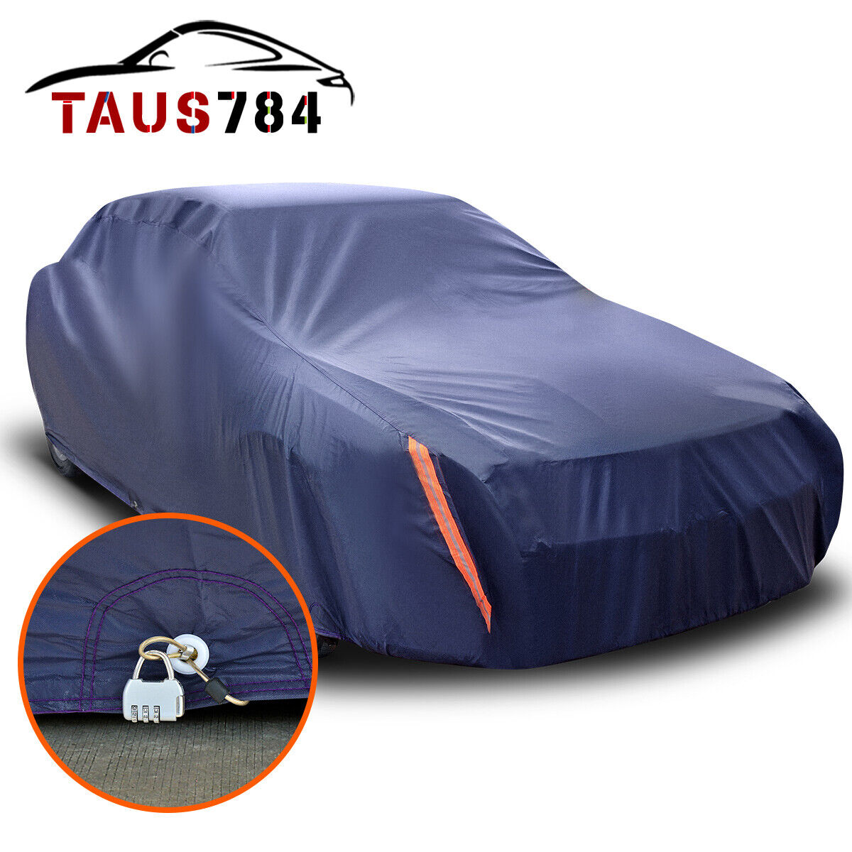 Full Car Cover Waterproof UV Dust Rain Snow Ice Resistant All Weather Protection