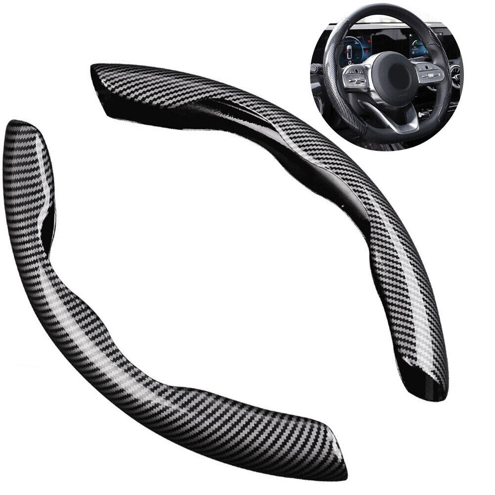 For BMW Carbon Fiber Car Steering Wheel Booster Cover Non-Slip Car Accessories