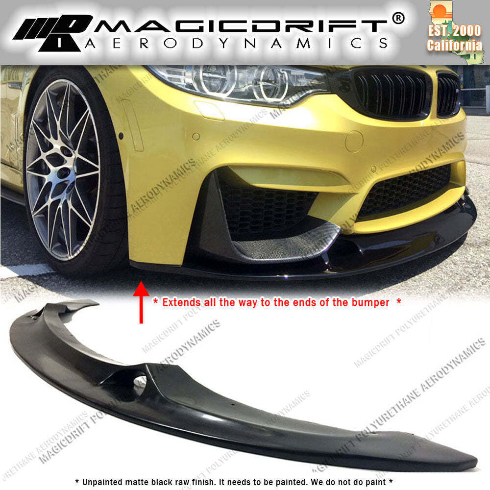 For BMW F80 M3 F82 F83 M4 MTC Style Front Bumper Lower Chin Lip Polyurethane GTS