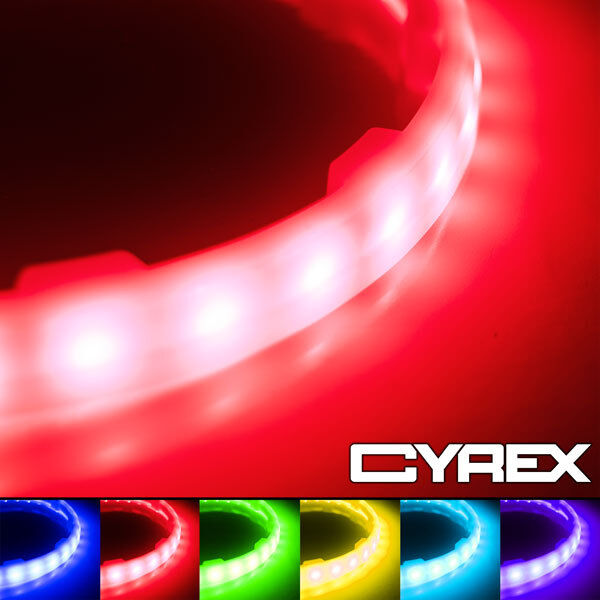 2PC MULTI COLORED LED SPEAKER COLOR CHANGING LIGHT RINGS FITS 6.5\