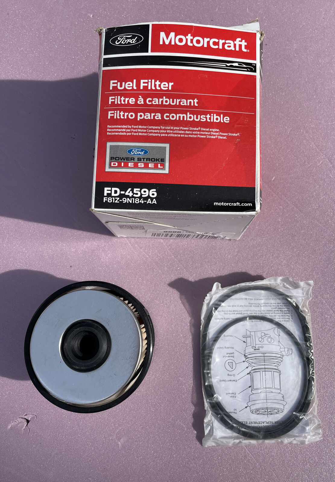 Motorcraft FD4596 Fuel Filter 7.3L PowerStroke Diesel OEM