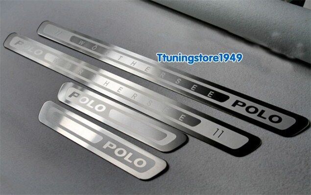 Door sill scuff plate Guards Sills For VW POLO Worthersee 2011 2012 2013 2014 