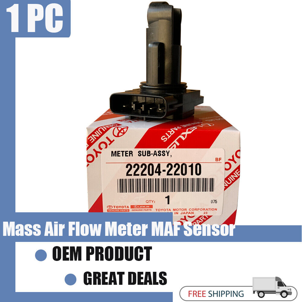 Genuine Mass Air Flow Meter MAF Sensor for Toyota Lexus Scion DENSO 22204-22010
