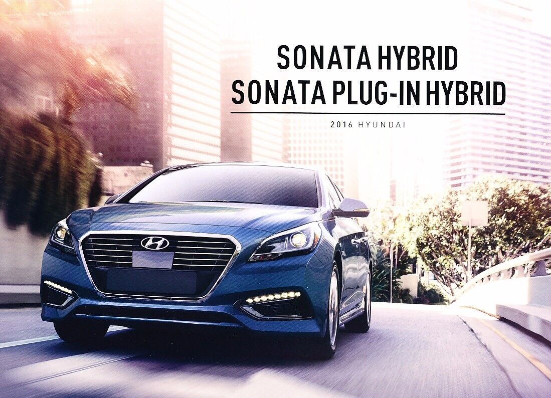 2016 Hyundai Sonata Hybrid and Plug In 12-page Car Sales Brochure Catalog