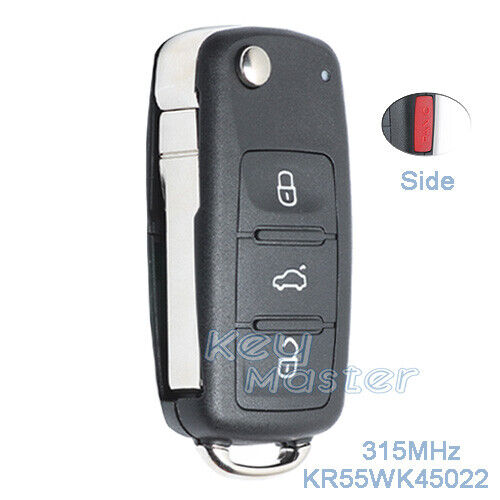 for Volkswagen Touareg 2004-2010 315MHz Keyless Remote Key Fob KR55WK45022
