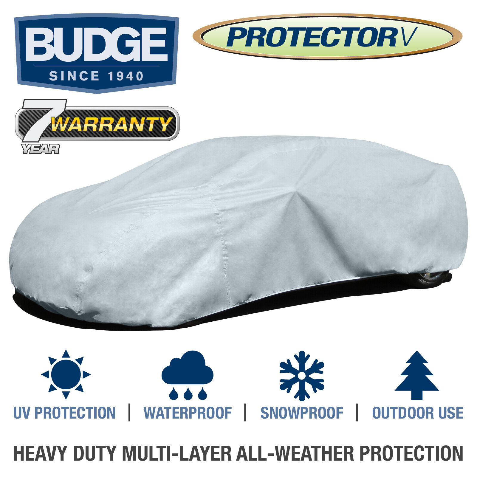 Budge Protector V Car Cover Fits Cars up to 13'1